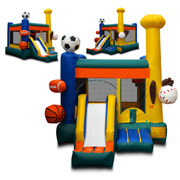 inflatable bounce & slide combo